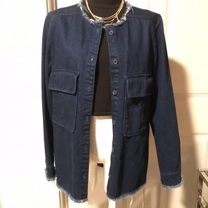 Zara oversized denim jacket